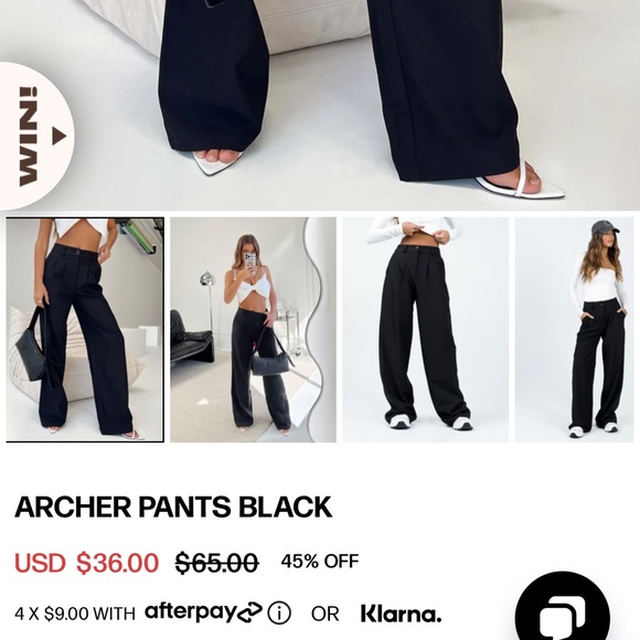 Princess Polly Archer Pants - Picture 2 of 5